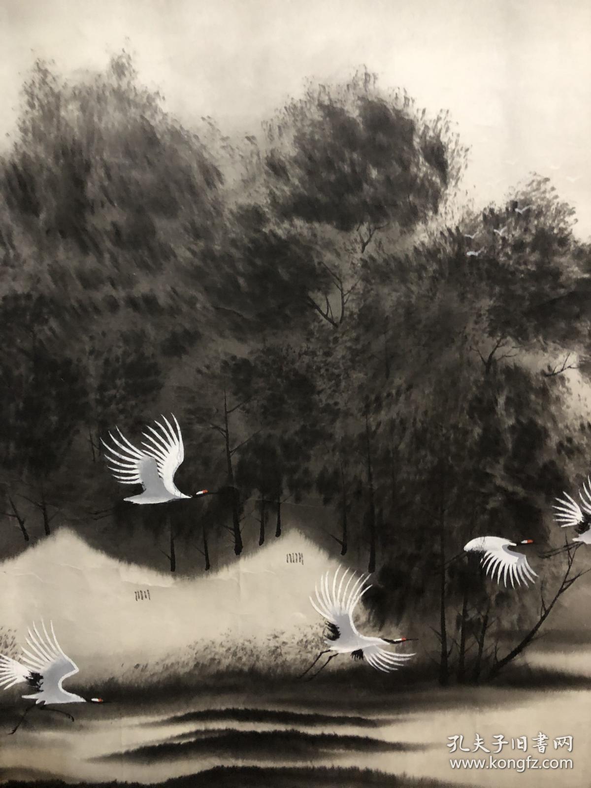 著名画家郑棣青山水