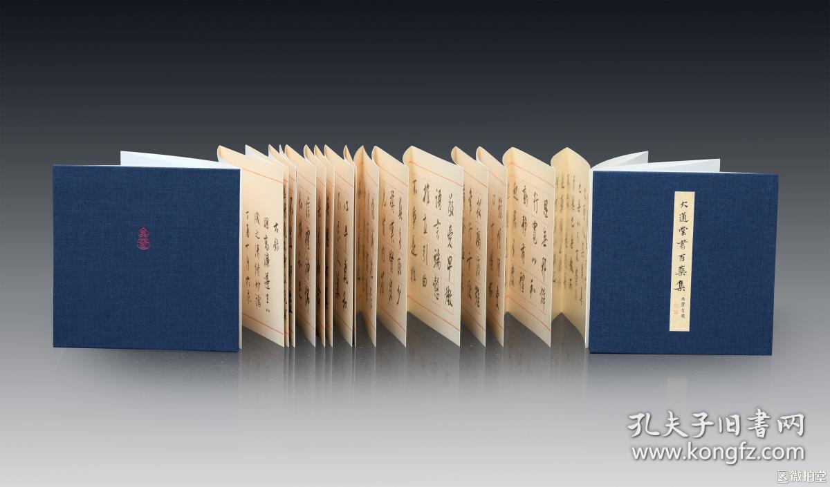 陈忠康行书大通堂书百药集 精装函套折页