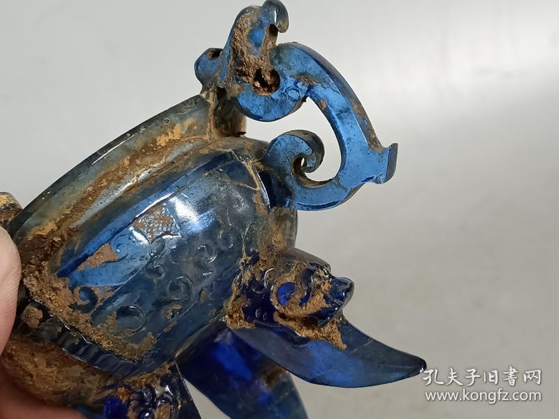 战汉老琉璃杯一对