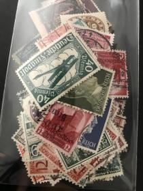 德国二战老邮票100张不同 主要1930-1940年代邮票 很多附捐邮票 都是二战时期老邮票 只有6份 先到先得 140元一份