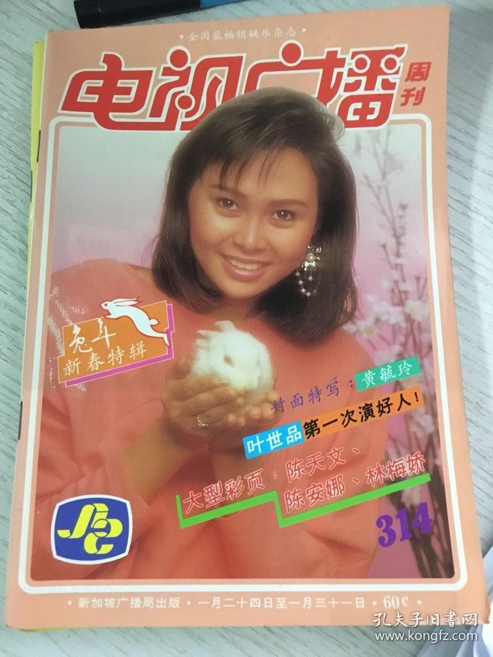 新加坡电视周刊314(代)黄毓玲陈天文陈安娜林梅娇凤飞飞邓丽君叶素梅