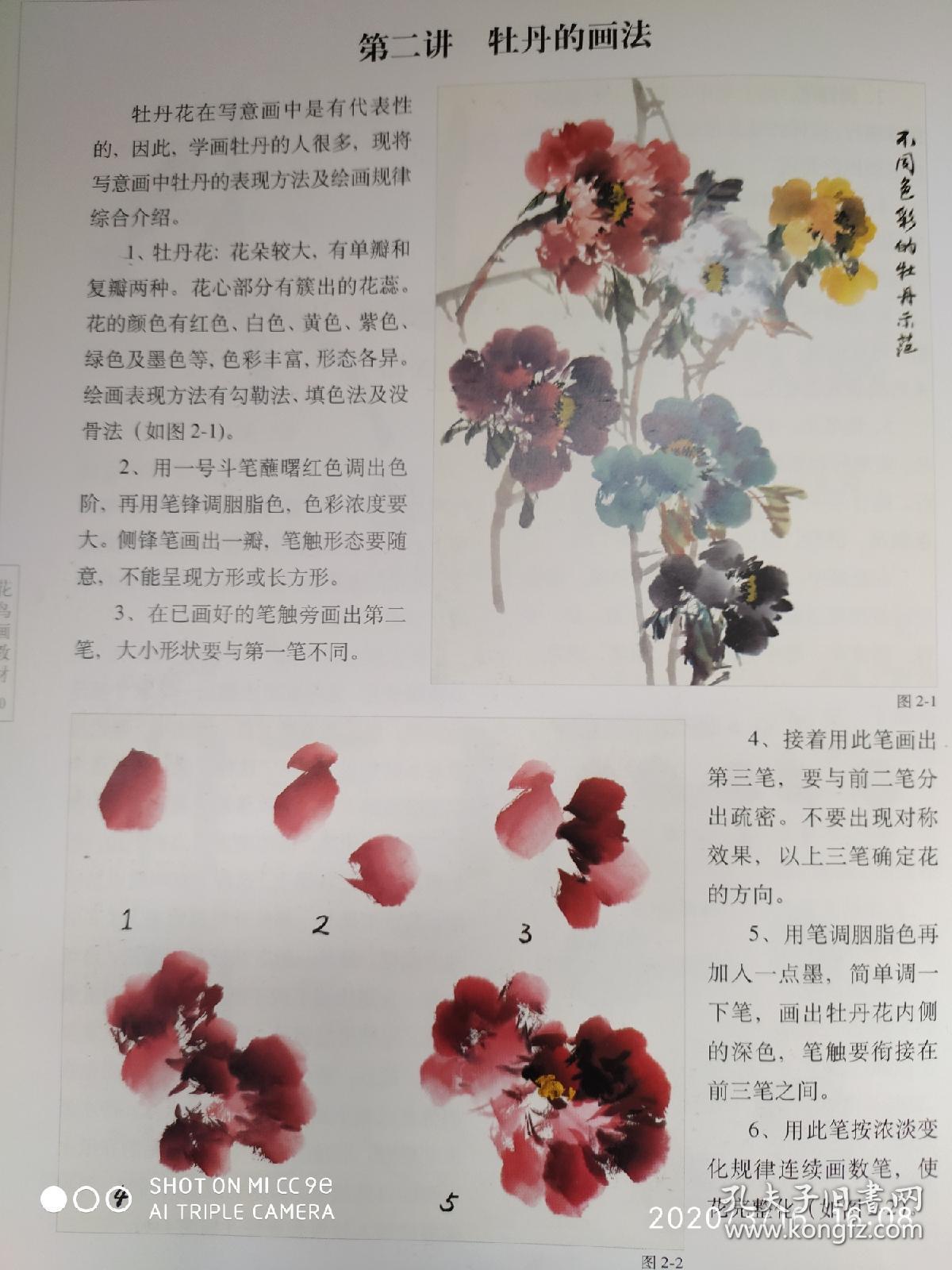 中央电视台夕阳红老年书画课堂 花鸟画教材刘存惠著技法画法 孔夫子旧书网