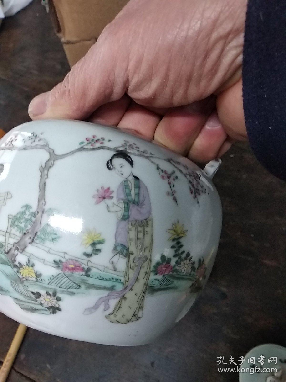 民国余同昌美人壶瓷器