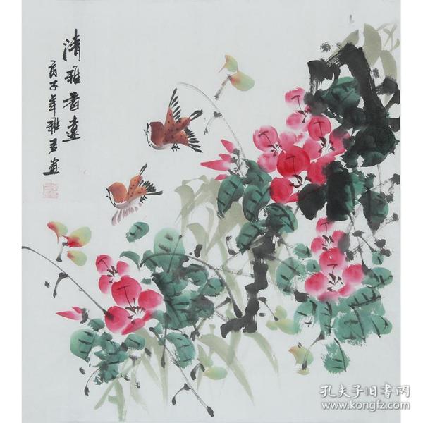 画家,江苏省美协会员,当代著名的实力派画家吴雅君《清雅香远》h1093