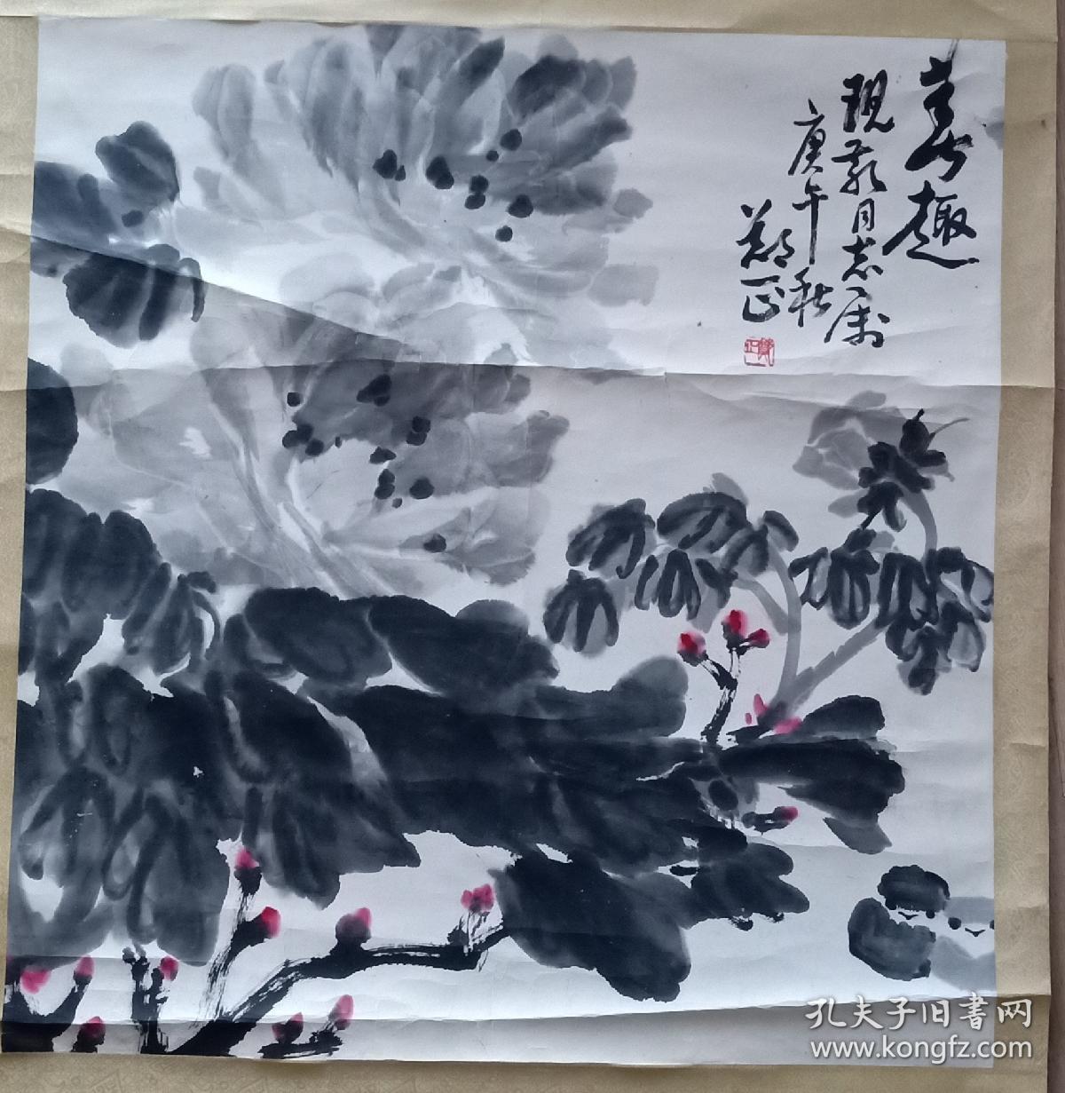 安徽著名花鸟画家郑正68x63cm