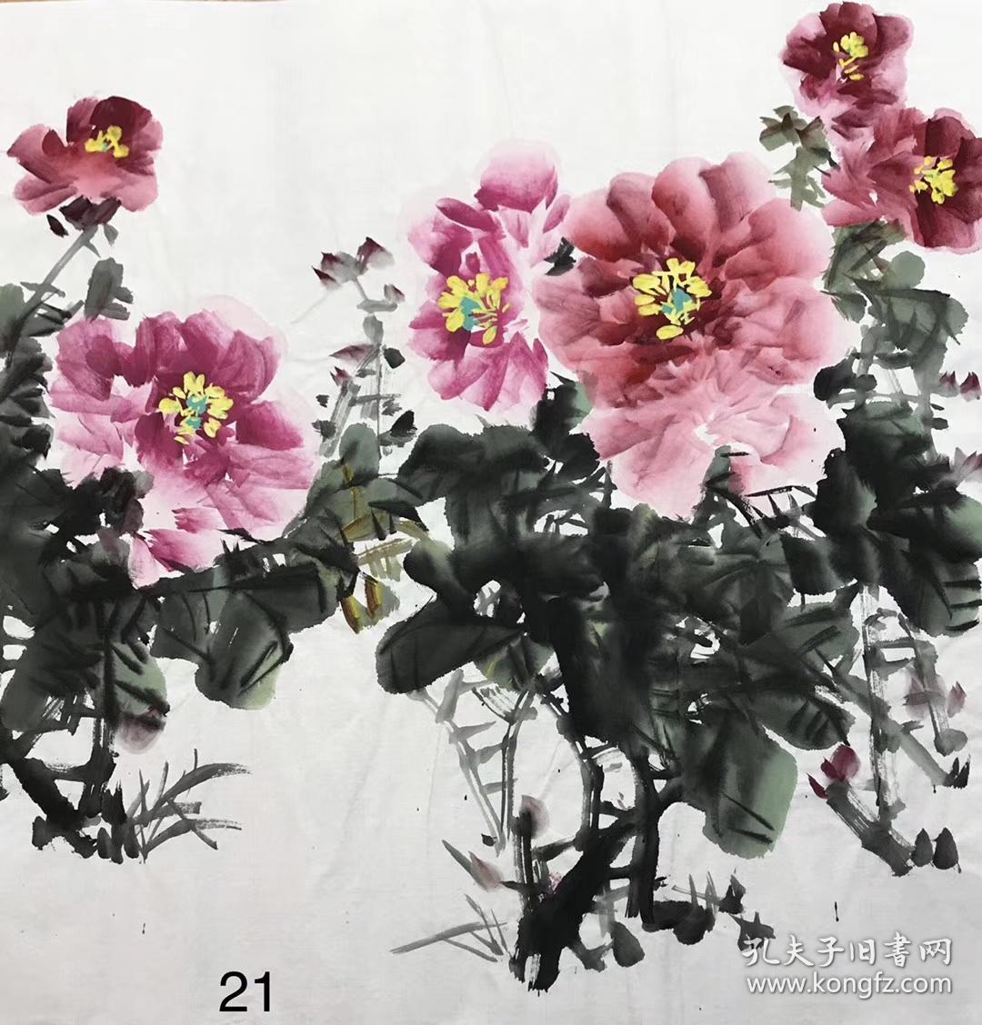 陈芬清 四尺斗方牡丹69*69cm特价 多款