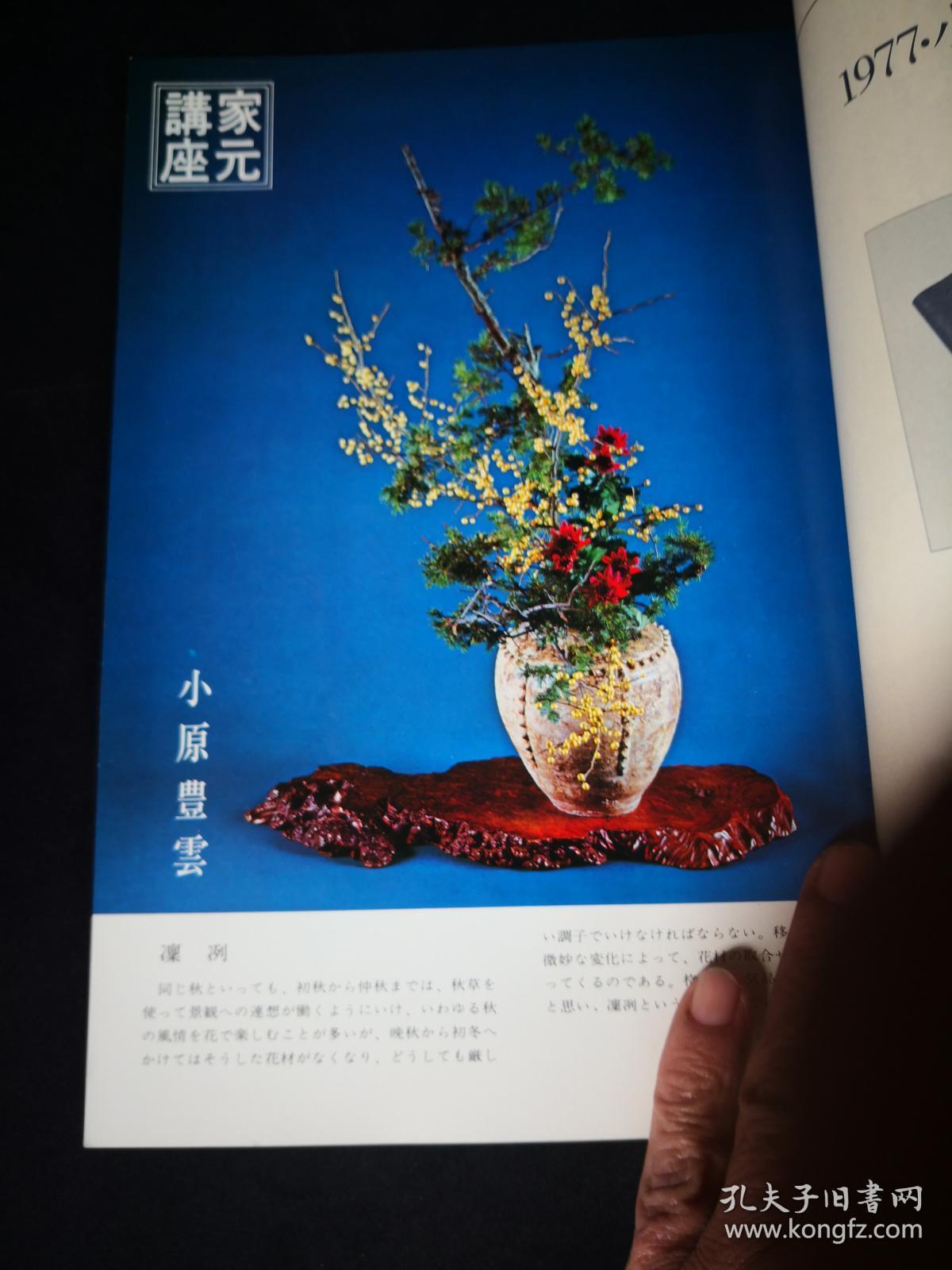 小原流插花 1976 11 家元讲座花器与花的风雅石の花 日本传统美术 色绘象嵌介绍 4p 壁上赞歌 孔夫子旧书网
