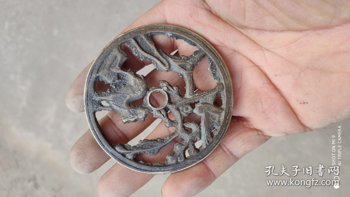 钱币铜钱花钱鹿图案鸟直径72毫米