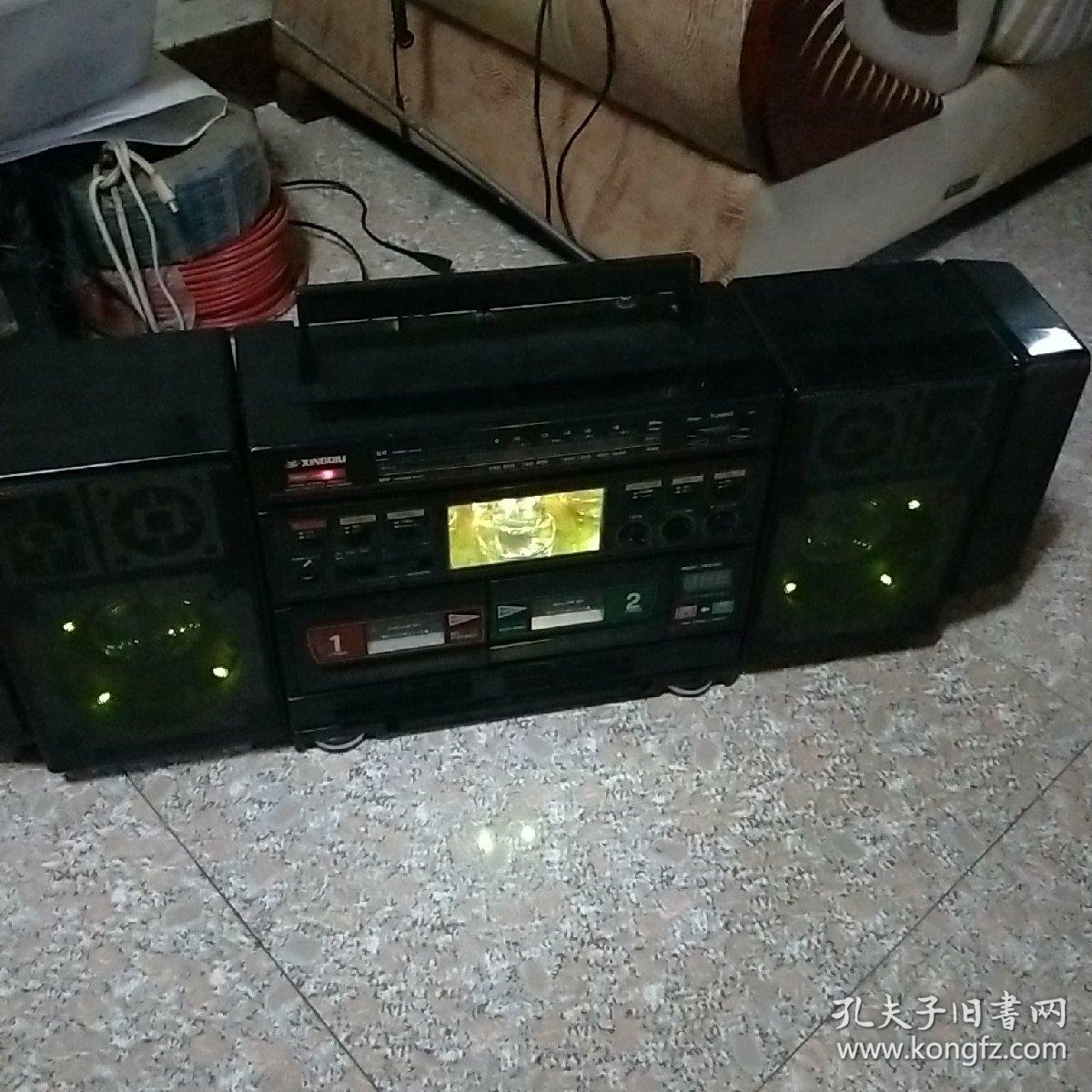 星球牌立体声双卡收录机xq538c