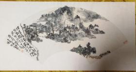 陈明华 山水扇面