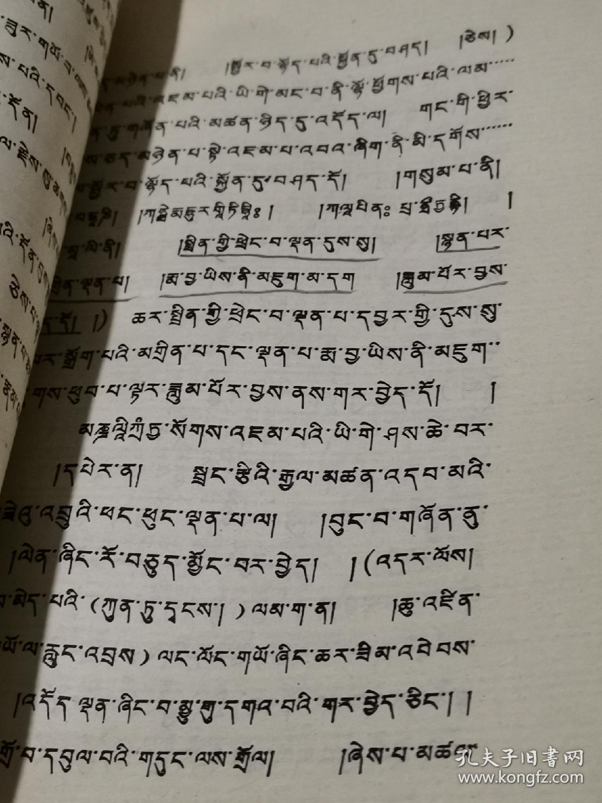 诗镜注妙音欢歌释难(藏文)书里有划线见图