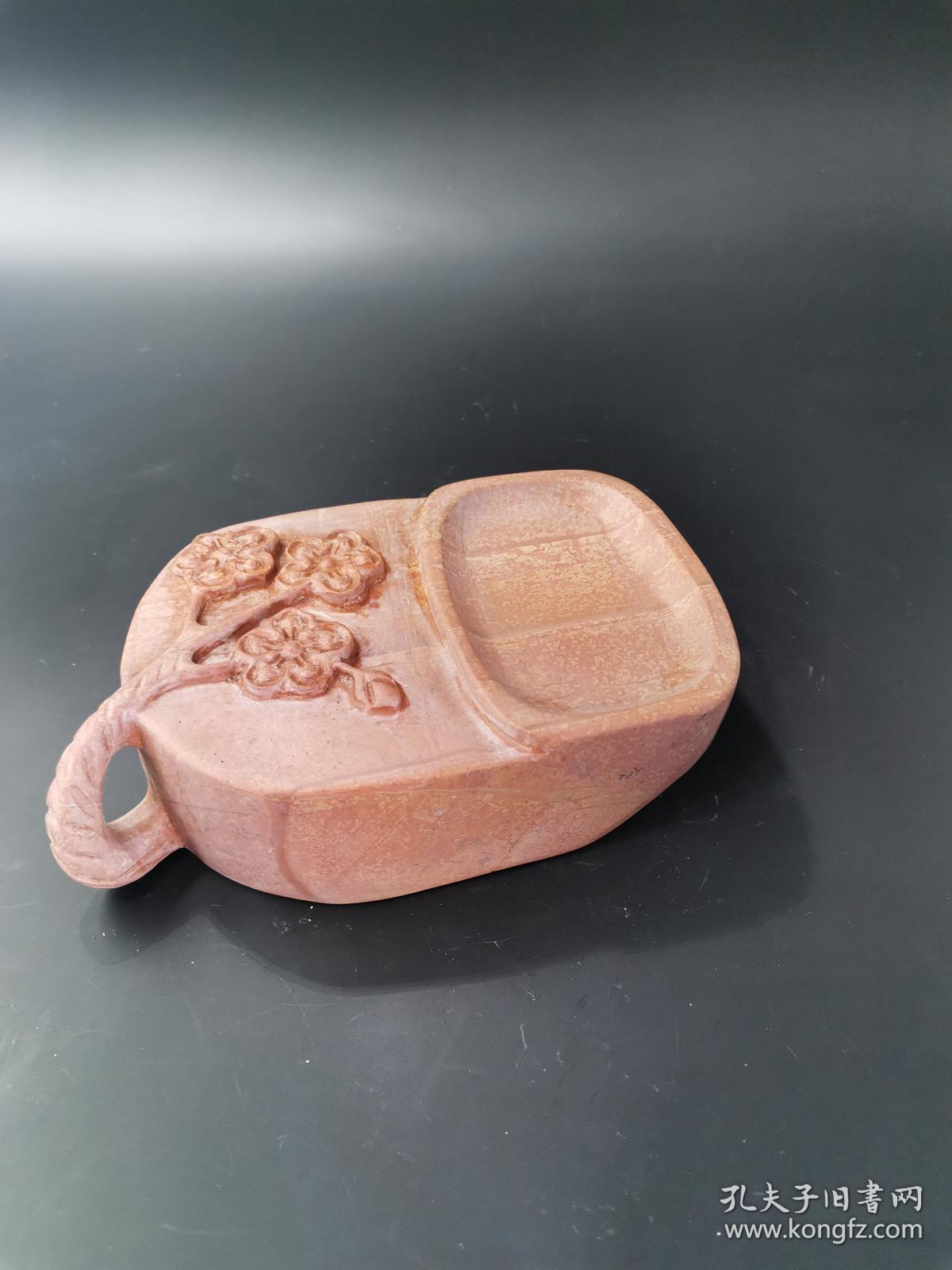 红丝砚:梅花砚(铭文:悟真研铭【东之款】.