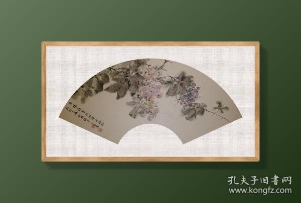 年代:建国后 (1949至今) 类别:设色(彩色) 材质:纸本 装裱形式:扇面