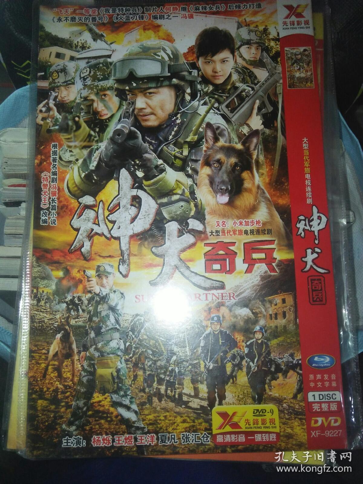 电视剧碟片光盘dvd 一碟 简装 神犬奇兵 杨烁王煜王洋夏凡张汇仓