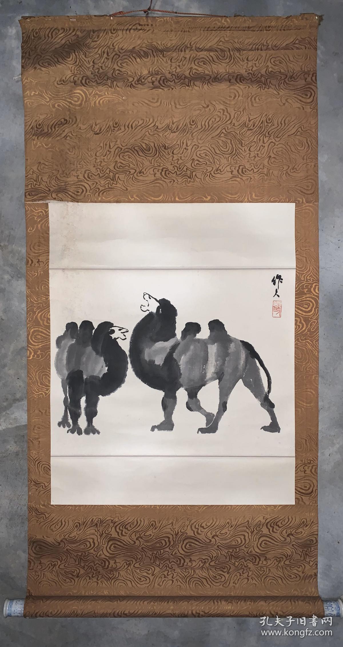 吴作人国画骆驼