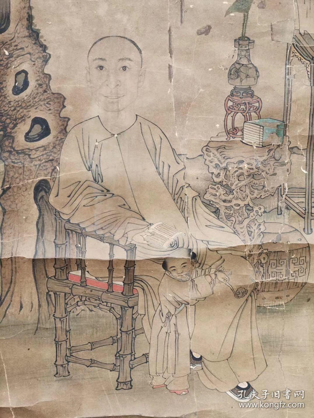 清代人物画作品