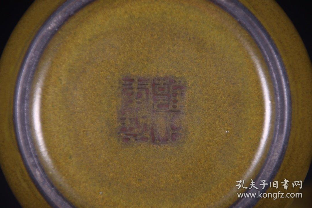 品釉色少见完整带盖壶型周正底刻雍正年制篆书款嘴到柄19cm通高95cm