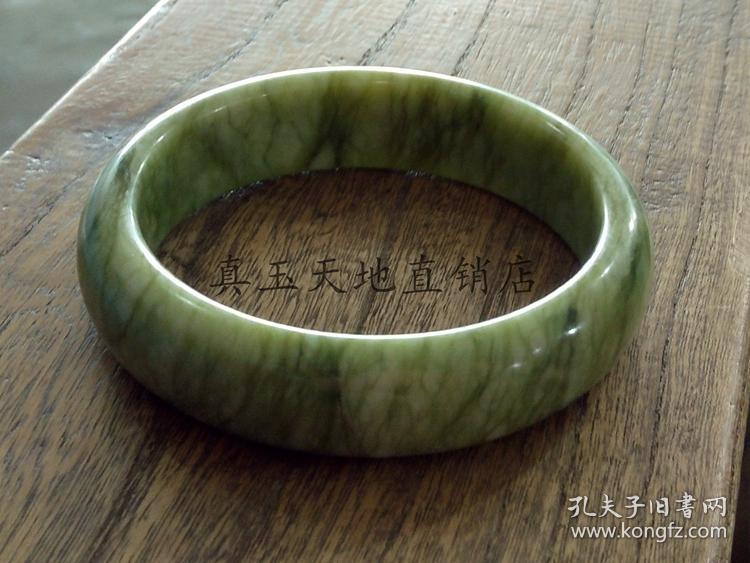 新款天然南玉手镯南方玉蛇纹石玉石玉器复古正品南玉手镯送证书