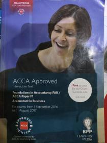 ACCA批准（互动文本）会计基础fab/ACCA（商业会计）2016.9.1~2017.8.31