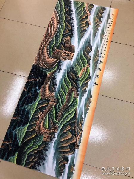 类别:  设色(彩色) 材质:  纸本 装裱形式:  软片 尺寸:  180 × 70