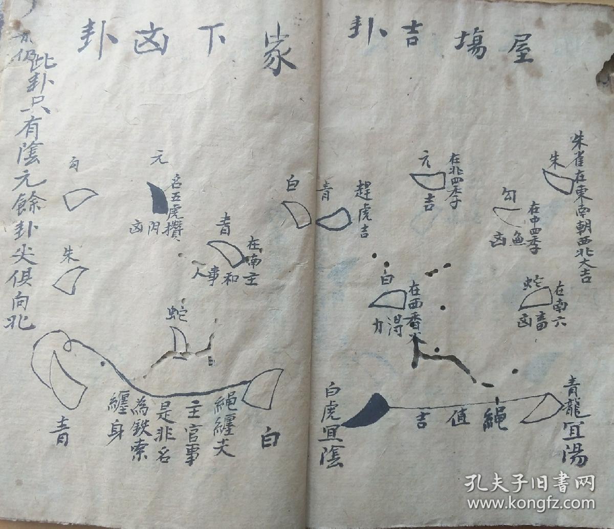 b1151阴阳四象降卦图说牛角卦配图解说占卜吉凶玄机图解