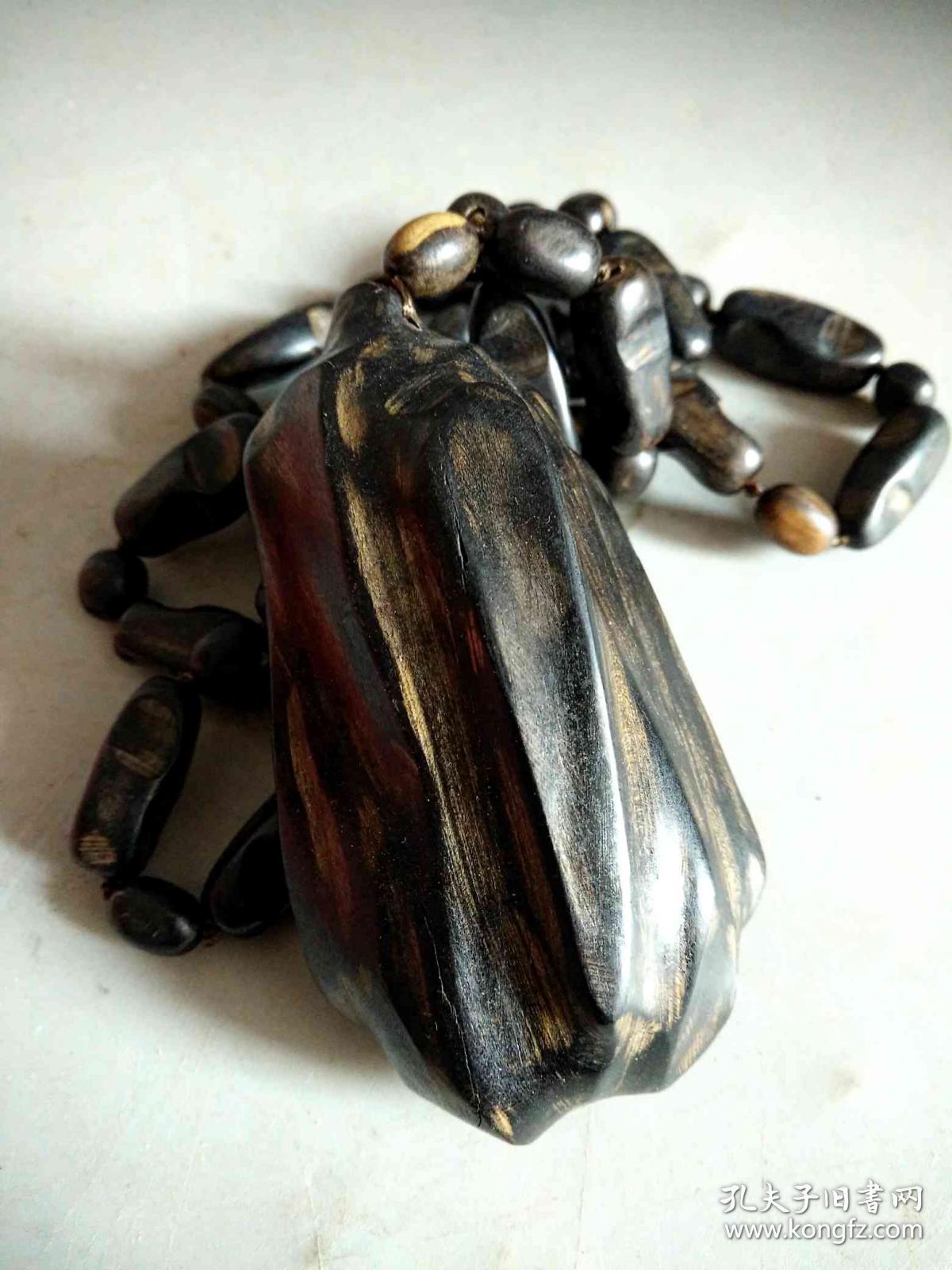 出土清代沉香挂件