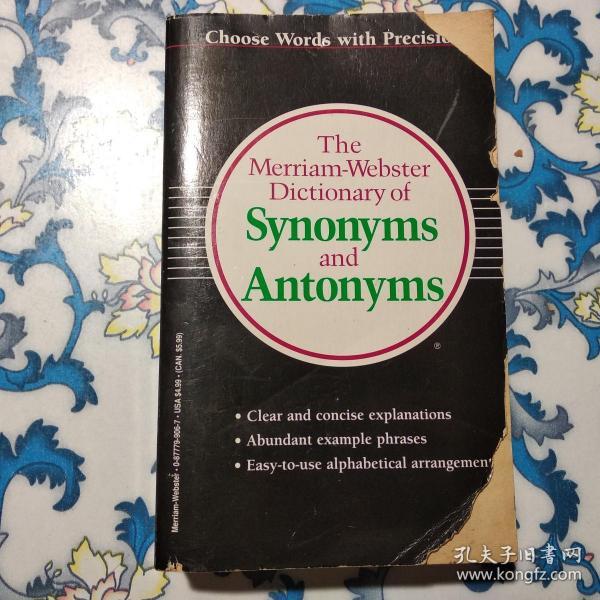 THE MERRIAMWEBSTER DICTIONARY OF SYNONYMS AND ANTONYMS_THE MERRIAM