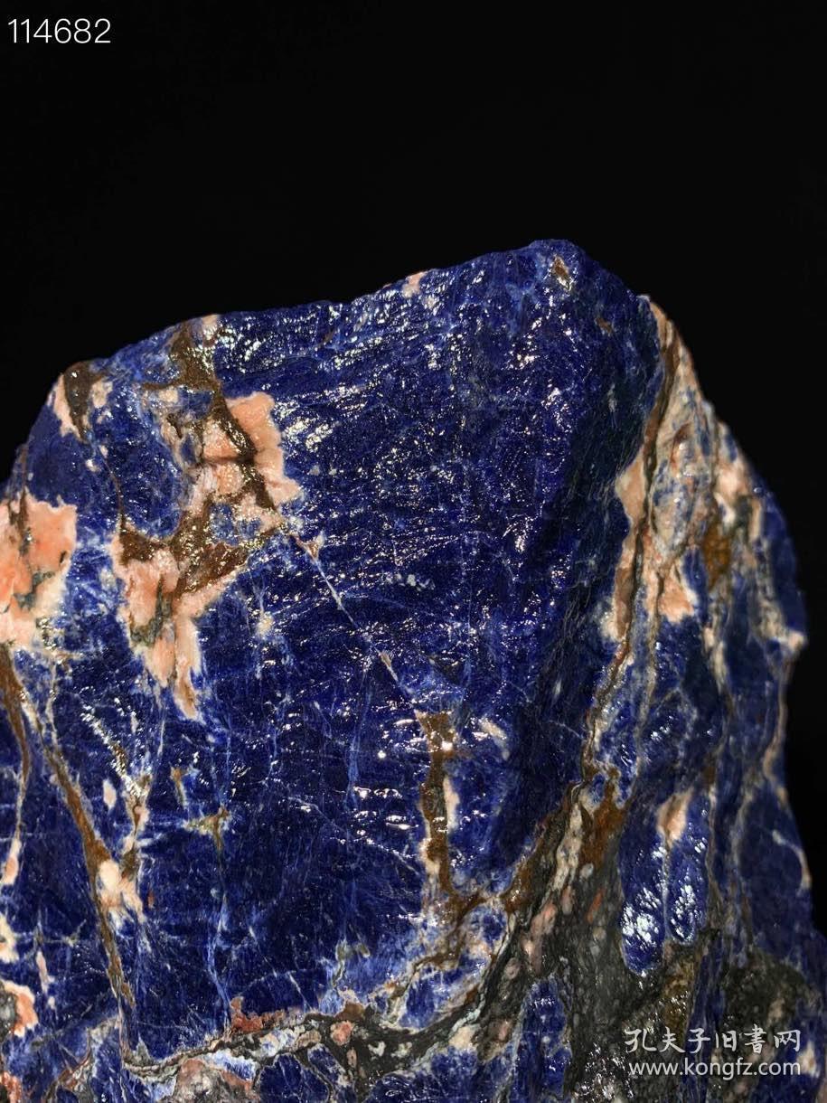 蓝纹石 天然原矿摆件