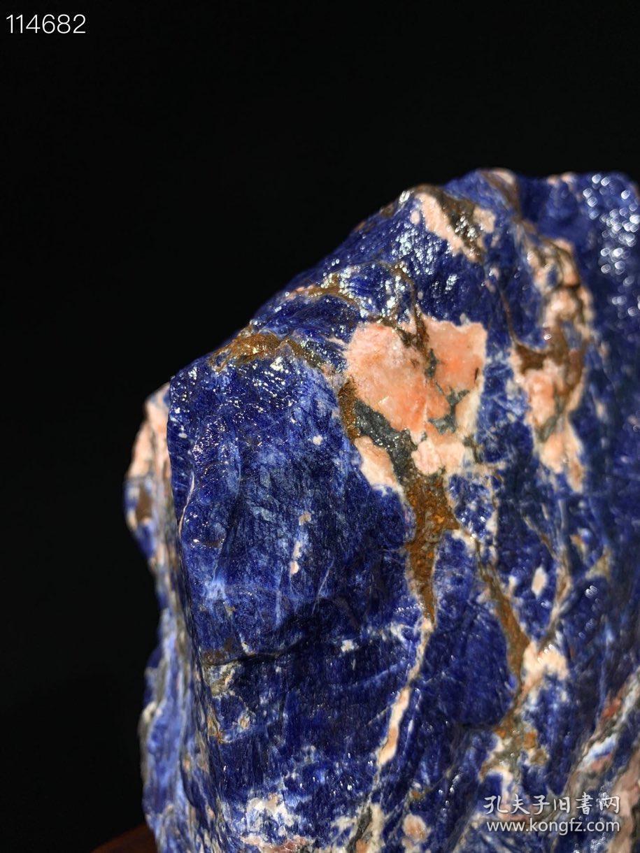 蓝纹石 天然原矿摆件