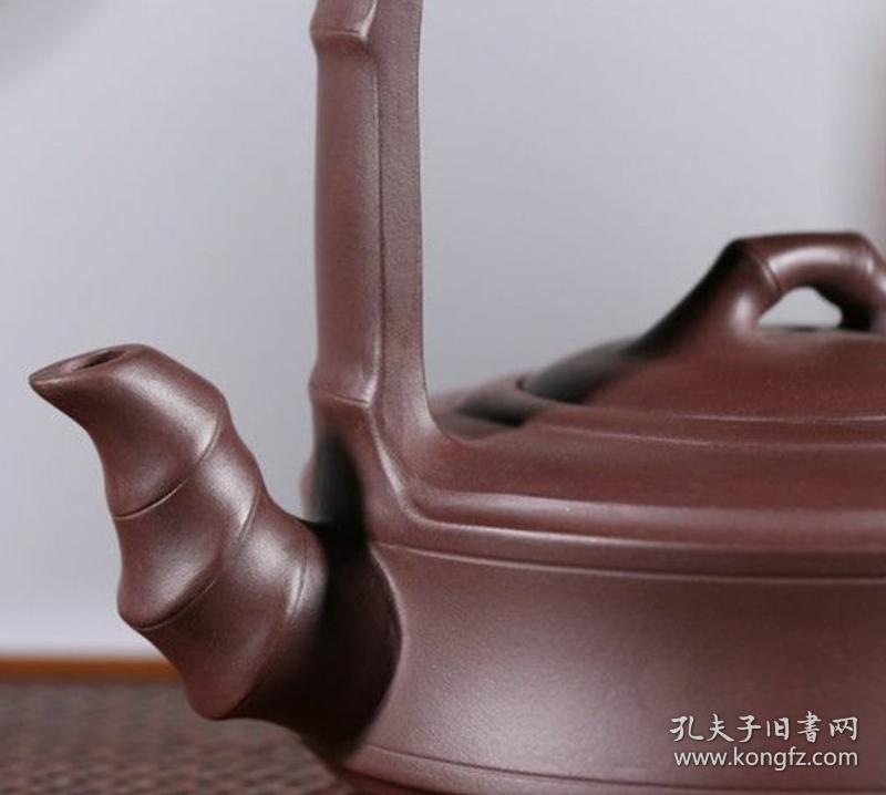 王国圣全手紫泥竹节提梁350ml