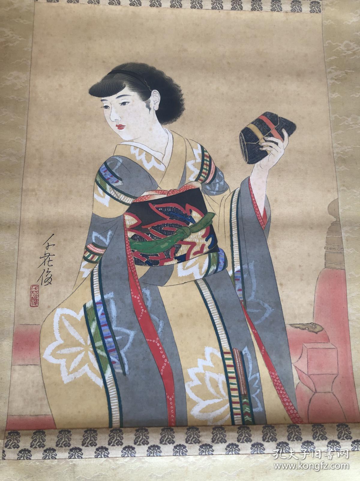 榎本 千花俊仕女图一幅 手绘真迹 是以前老书画特殊用纸 日本博物馆收藏级别 孔网孤品 画工比肩一流大师 识者珍之 压轴珍品 看人可小刀 大刀勿扰 孔夫子旧书网 榎本 千花俊仕女图一幅 手绘真迹 是以前老书画特殊用纸 日本博物馆收藏级别 孔网孤品 画工比肩一流大师 识者珍之 压轴珍品 看人可小刀 大刀勿扰 孔夫子旧书网