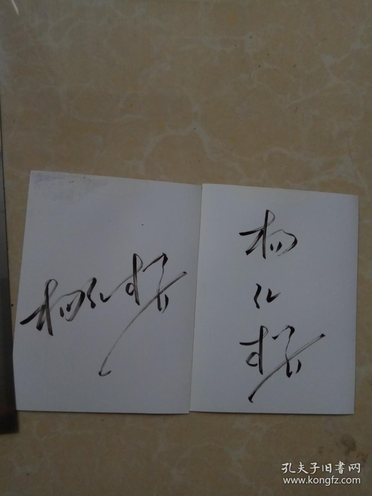 杨红樱签名照片