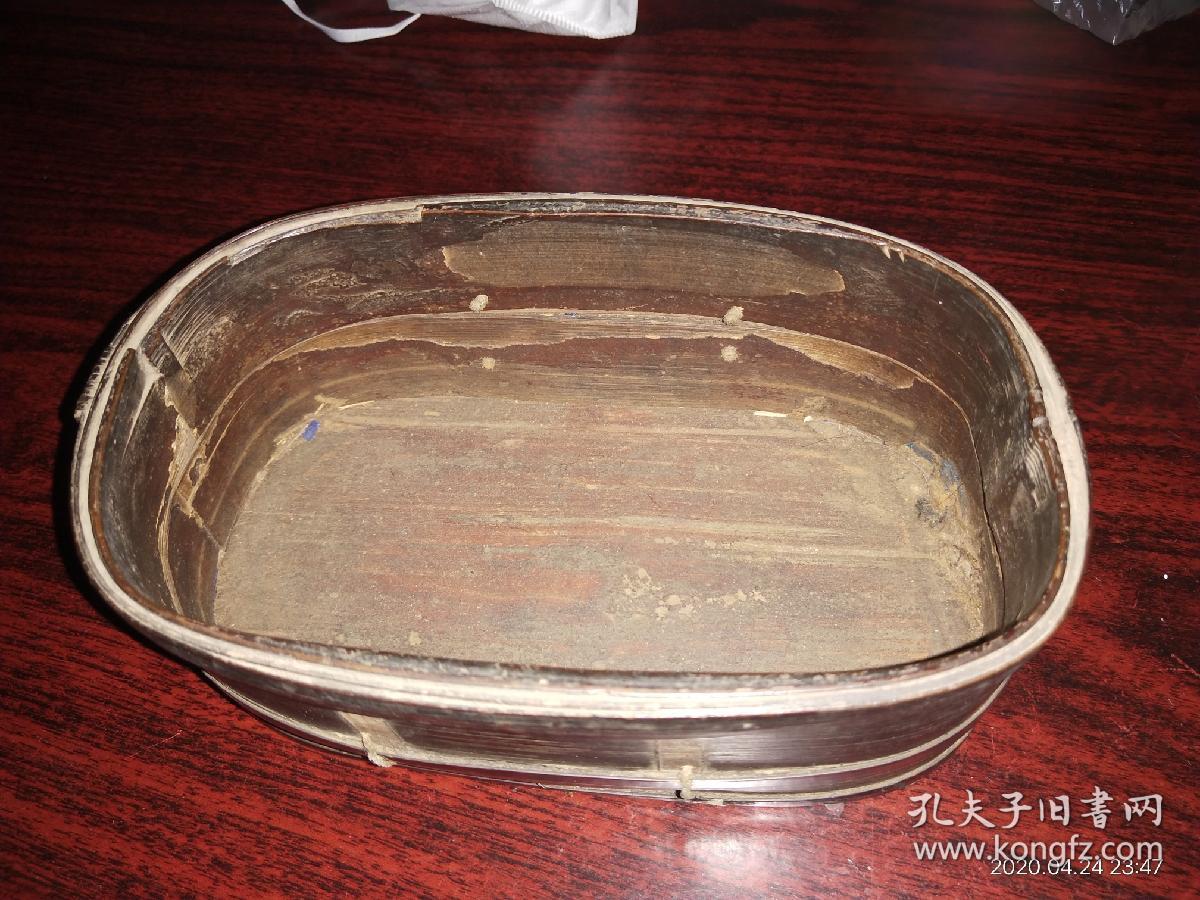明清老竹编针线盒