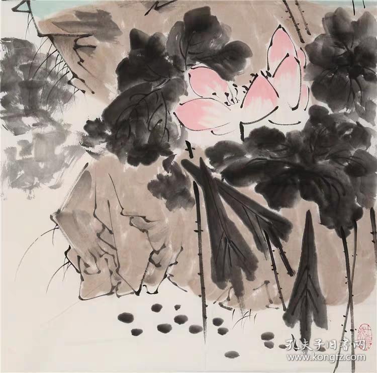 范曾『夏塘荷深』