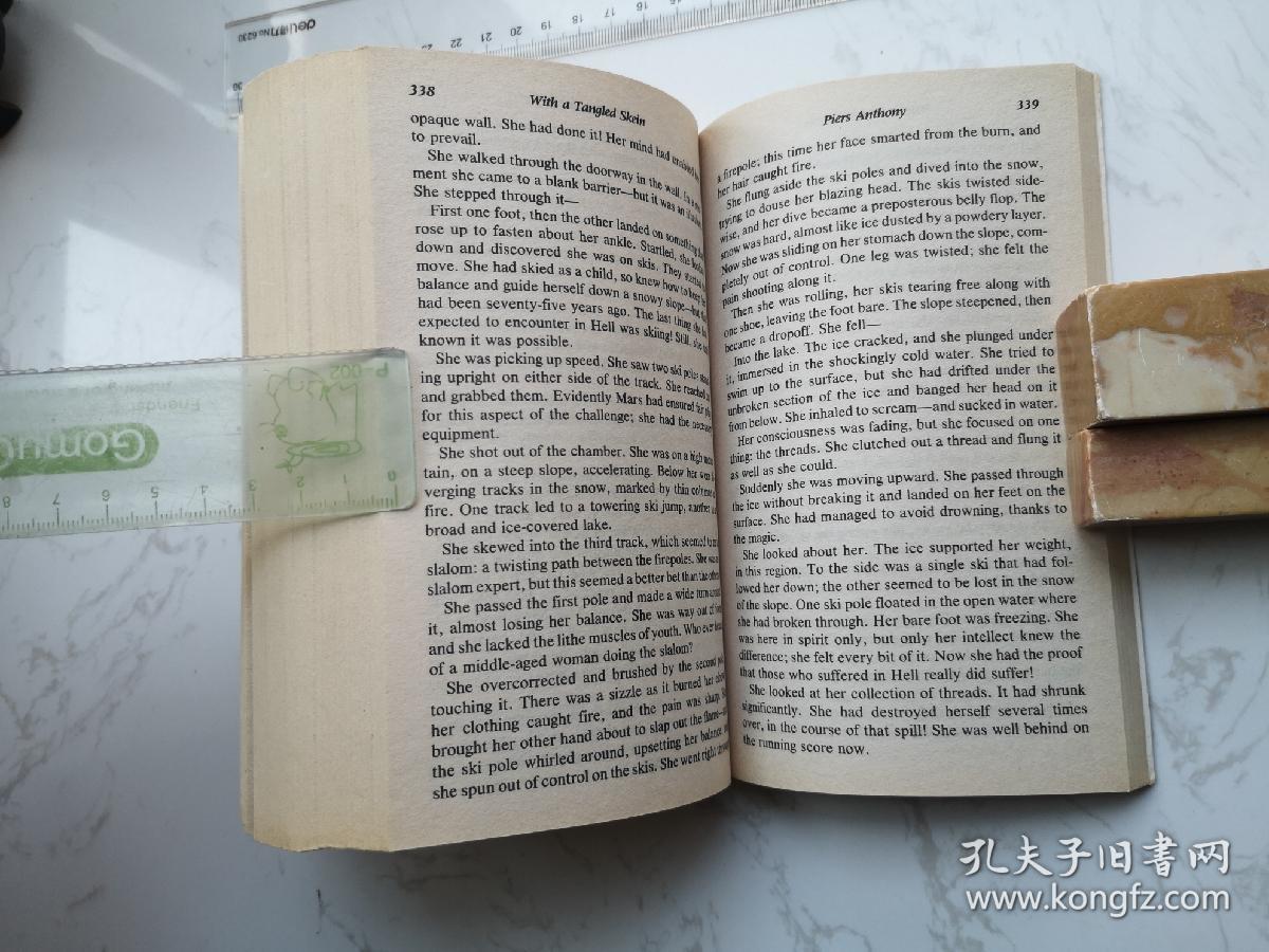 with a tangled skein