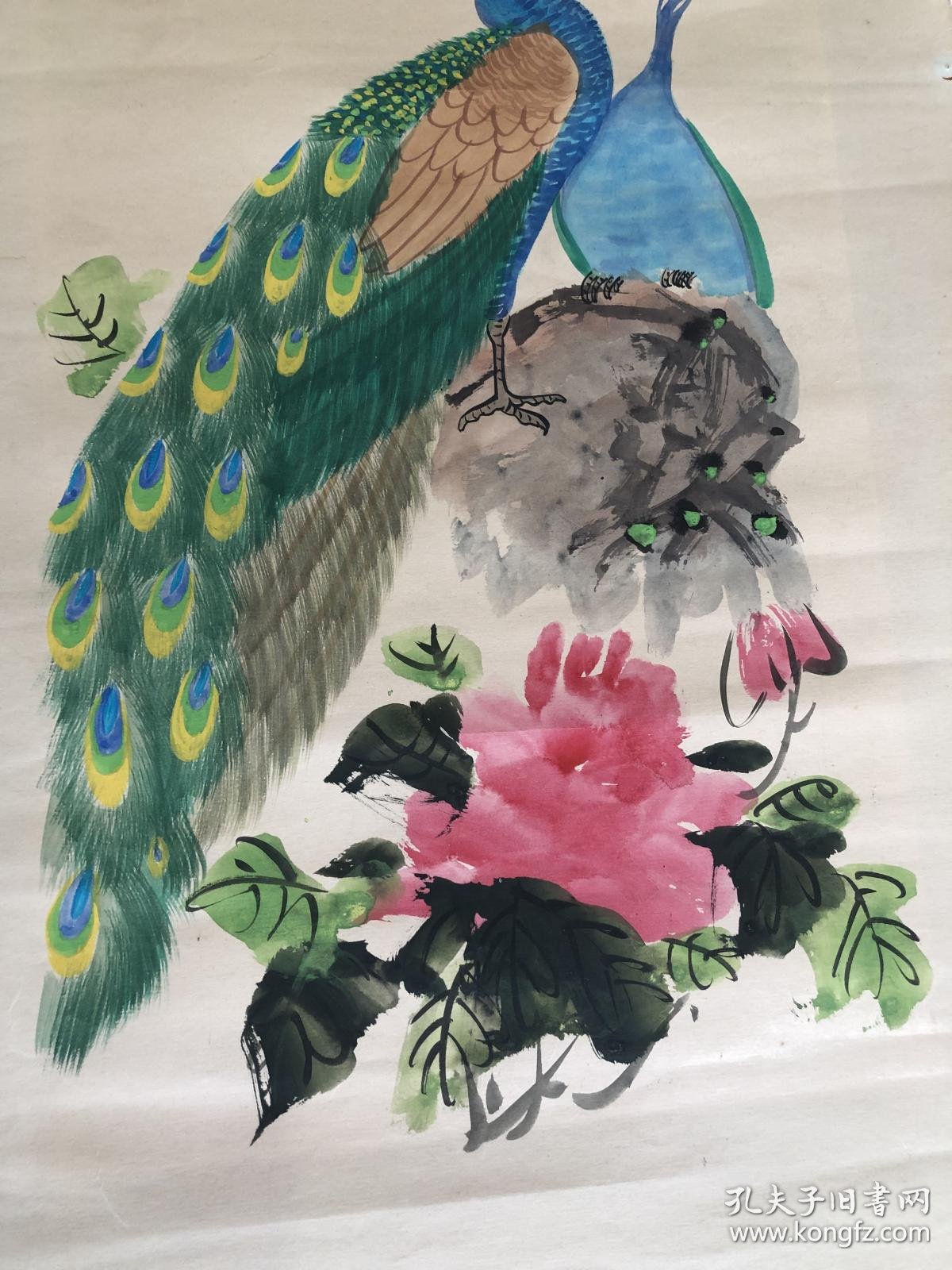 很多年了,包老包真,就是暂不知是哪位名家所画,以前老书画用的厚纸,识