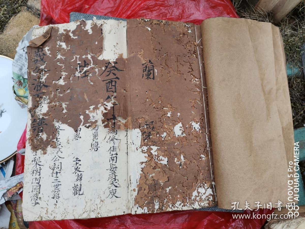 清代江西珍稀宗谱 家谱 收藏:嘉庆年手写本 袁氏族谱,韩愈序,始祖