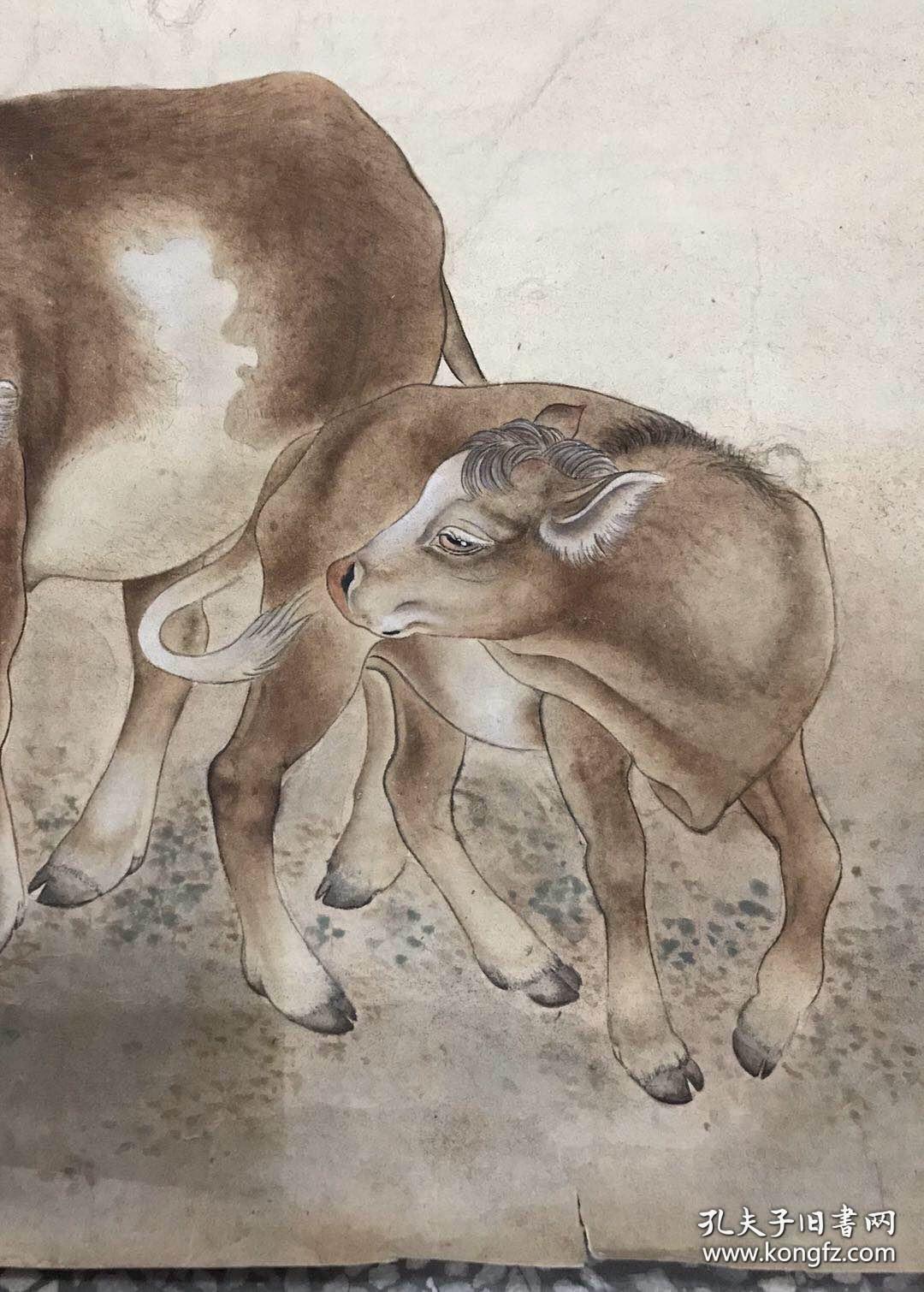 前辈珍品包老包手绘刘奎龄动物牛2中国近现代美术史开派巨匠动物画一