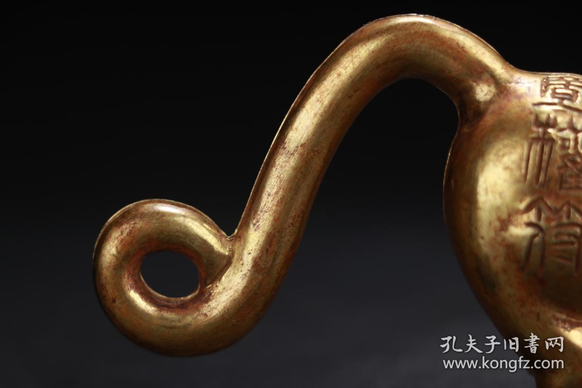 清代:铜鎏金虎符