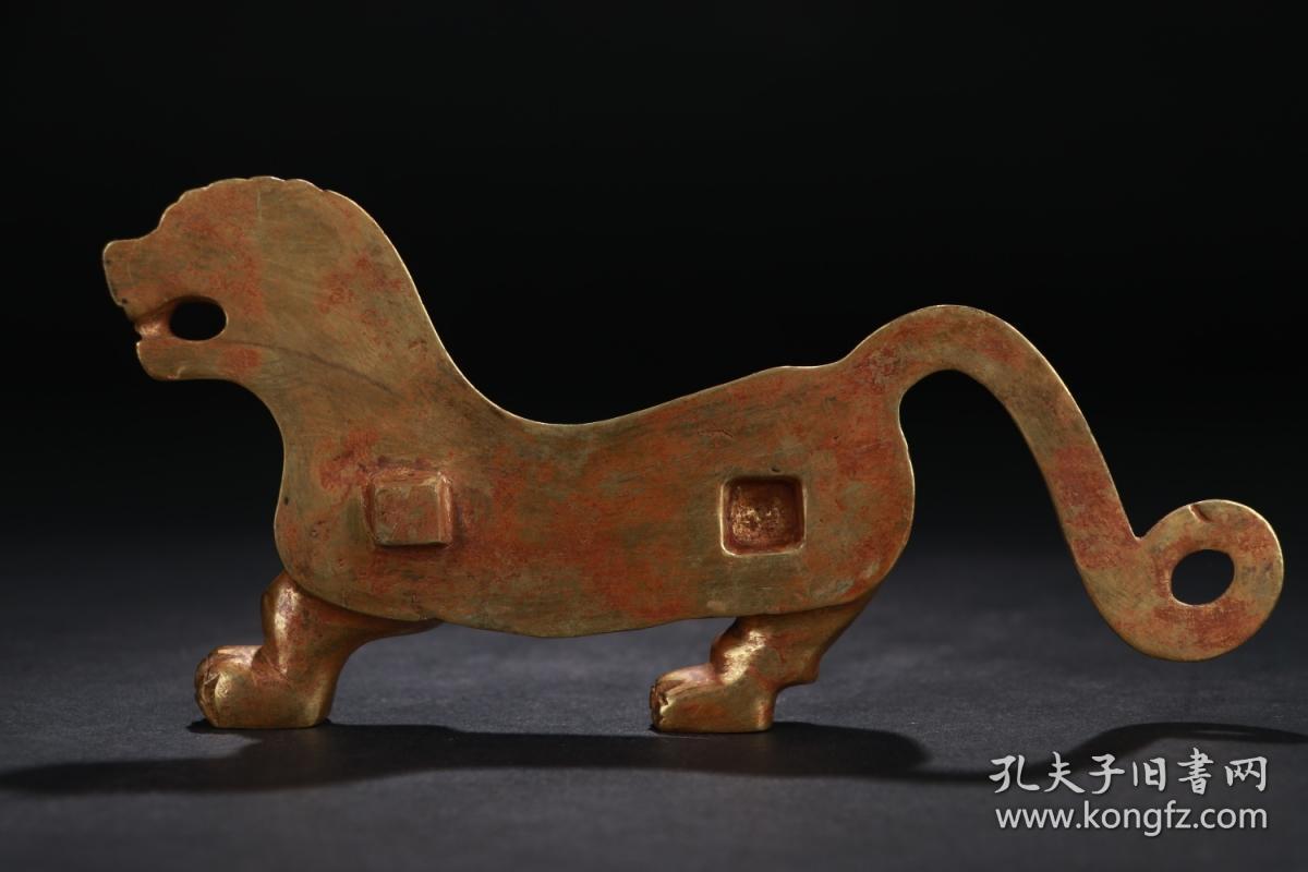 清代:铜鎏金虎符