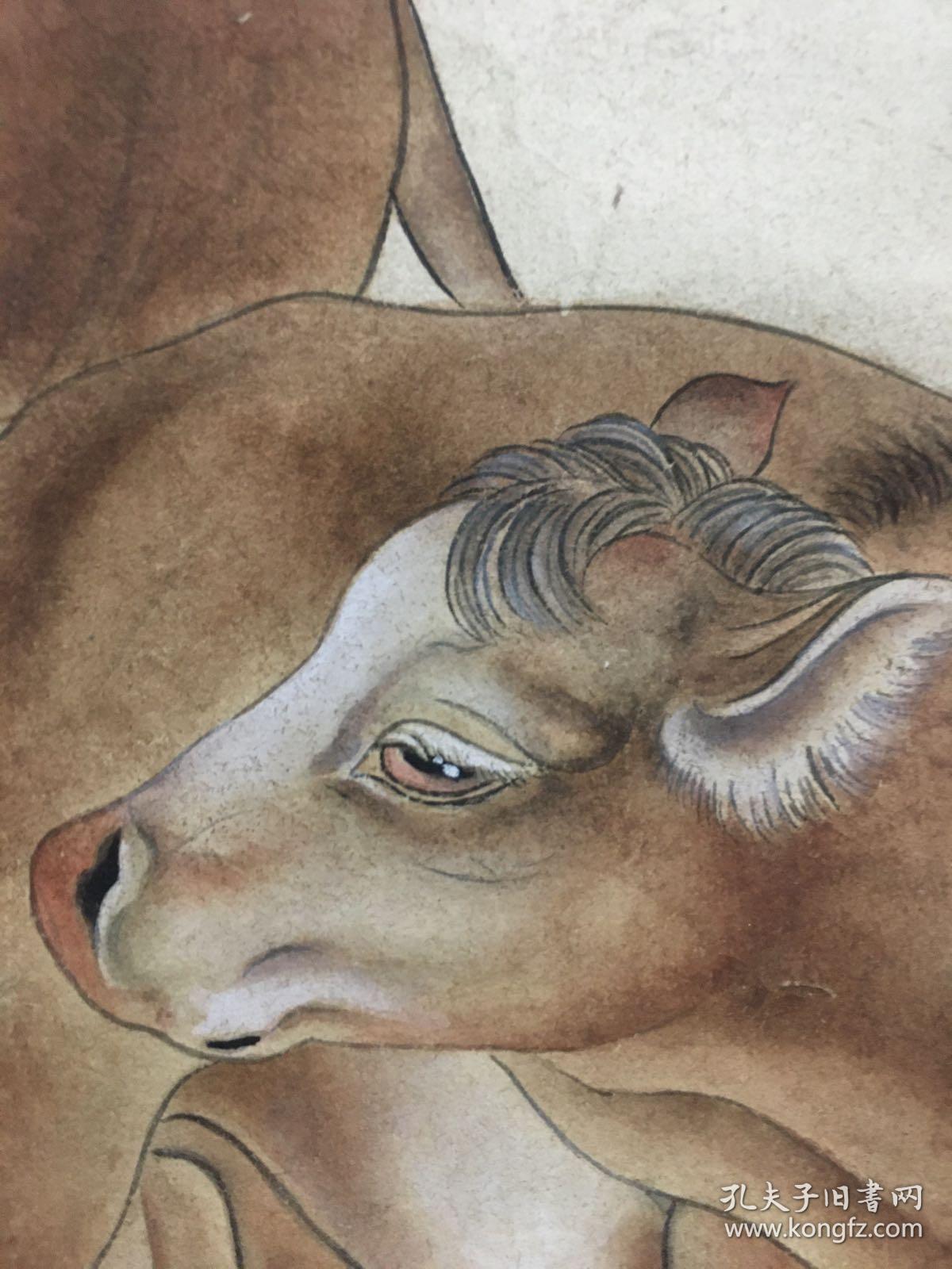 前辈珍品包老包手绘刘奎龄动物牛2中国近现代美术史开派巨匠动物画一