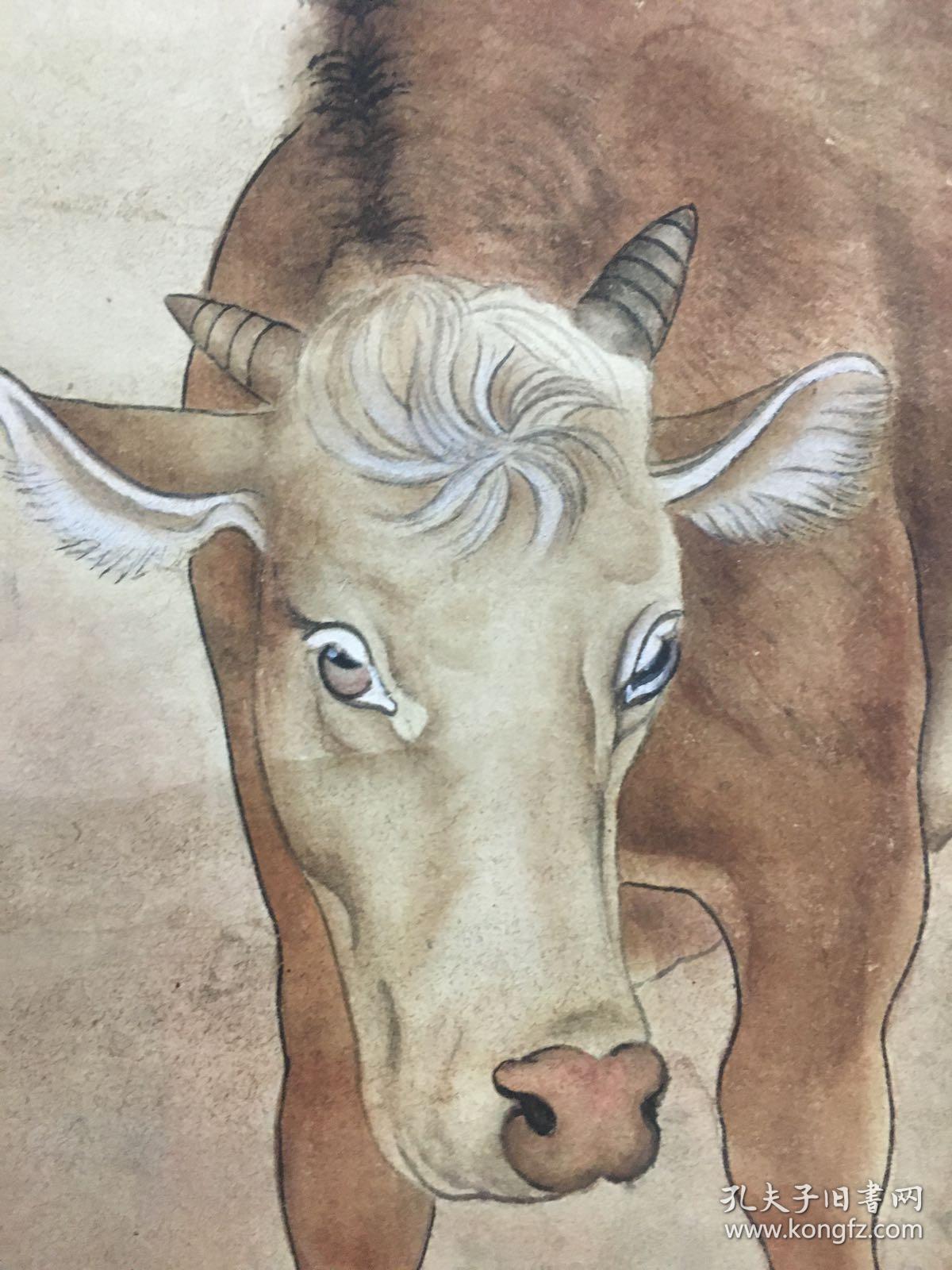 前辈珍品包老包手绘刘奎龄动物牛2中国近现代美术史开派巨匠动物画一