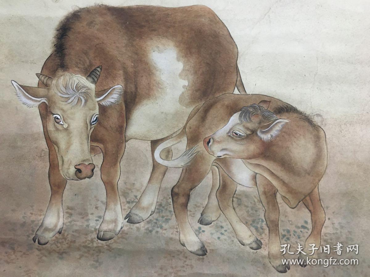 前辈珍品包老包手绘刘奎龄动物牛2中国近现代美术史开派巨匠动物画一