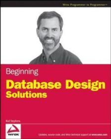 Beginning Database Design Solutions （wrox Programmer To Programmer）