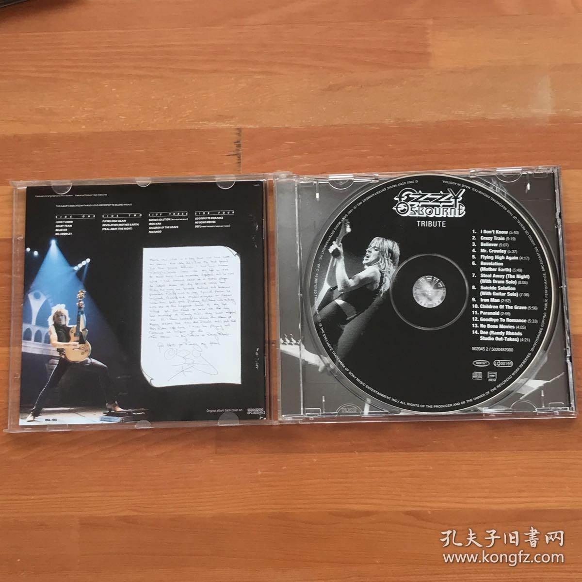 摇滚乐ozzyosbourne摇滚大神向randyrhoads致敬cd专辑tribute超赞罕见