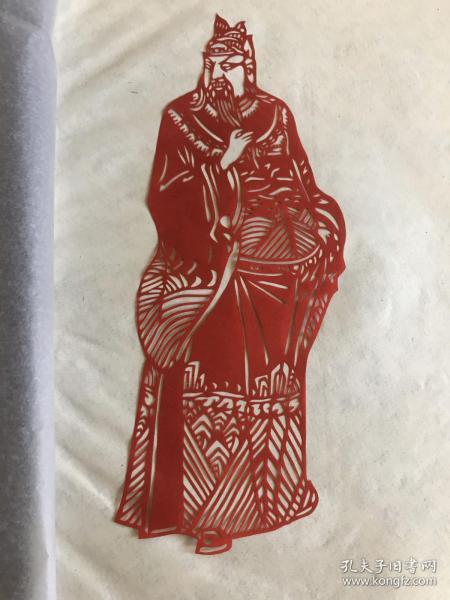 e-0386中国剪纸 中国民间剪纸chinese paper cuts 《三国人物 蜀 刘备