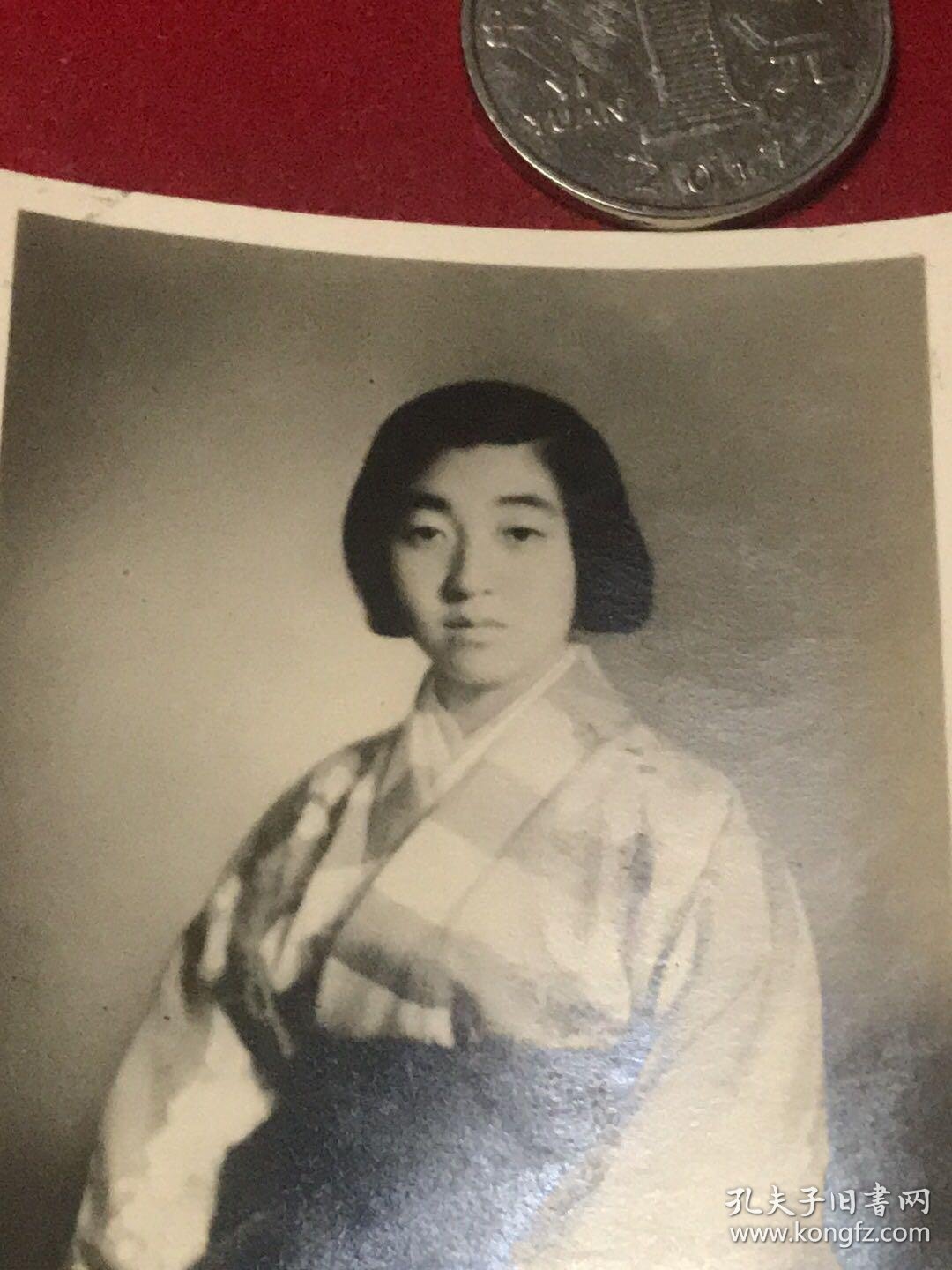 二战时期，日本昭和天皇皇后香淳皇后御照装像老照片3，十分罕见！难得 