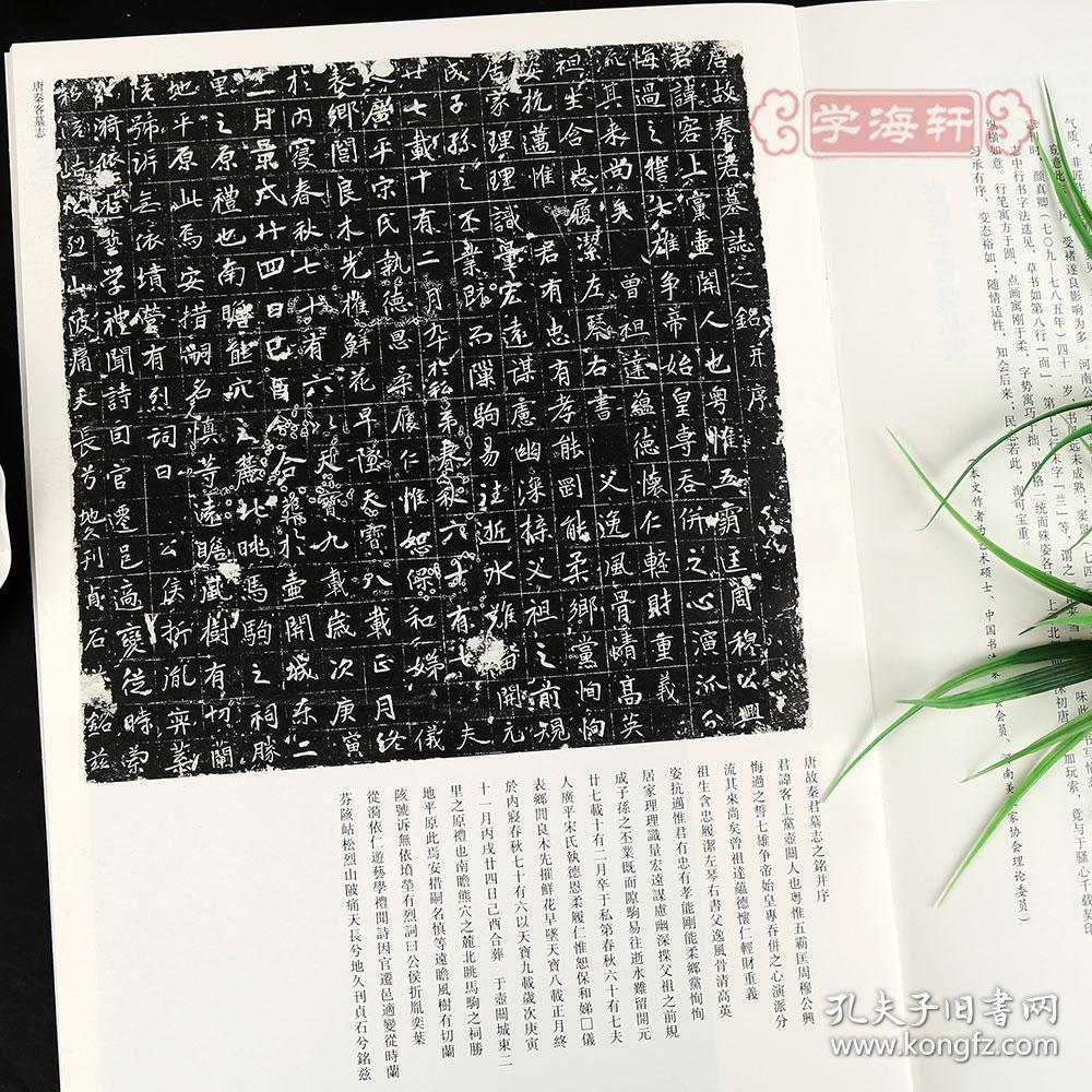 学海轩唐秦客墓志尚晓周稀见古石刻丛刊繁体译文楷书毛笔字帖书法成人