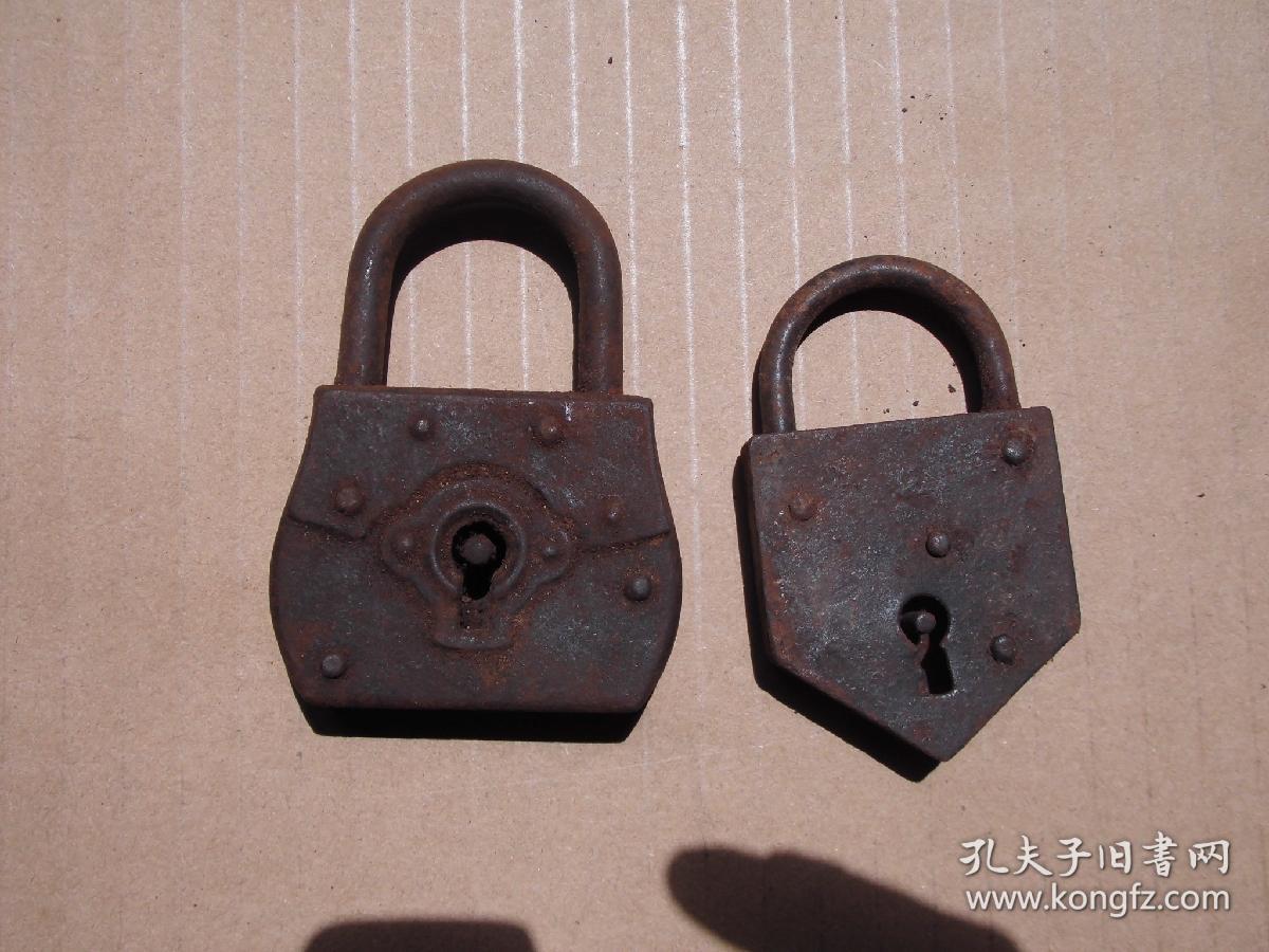 老铁锁 清末民国铁锁 老锁 民俗杂项 民俗老物件