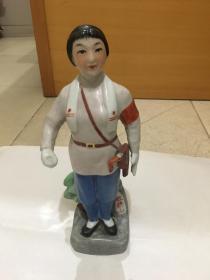 “现代革命样板戏”杜鹃山人物瓷像 z